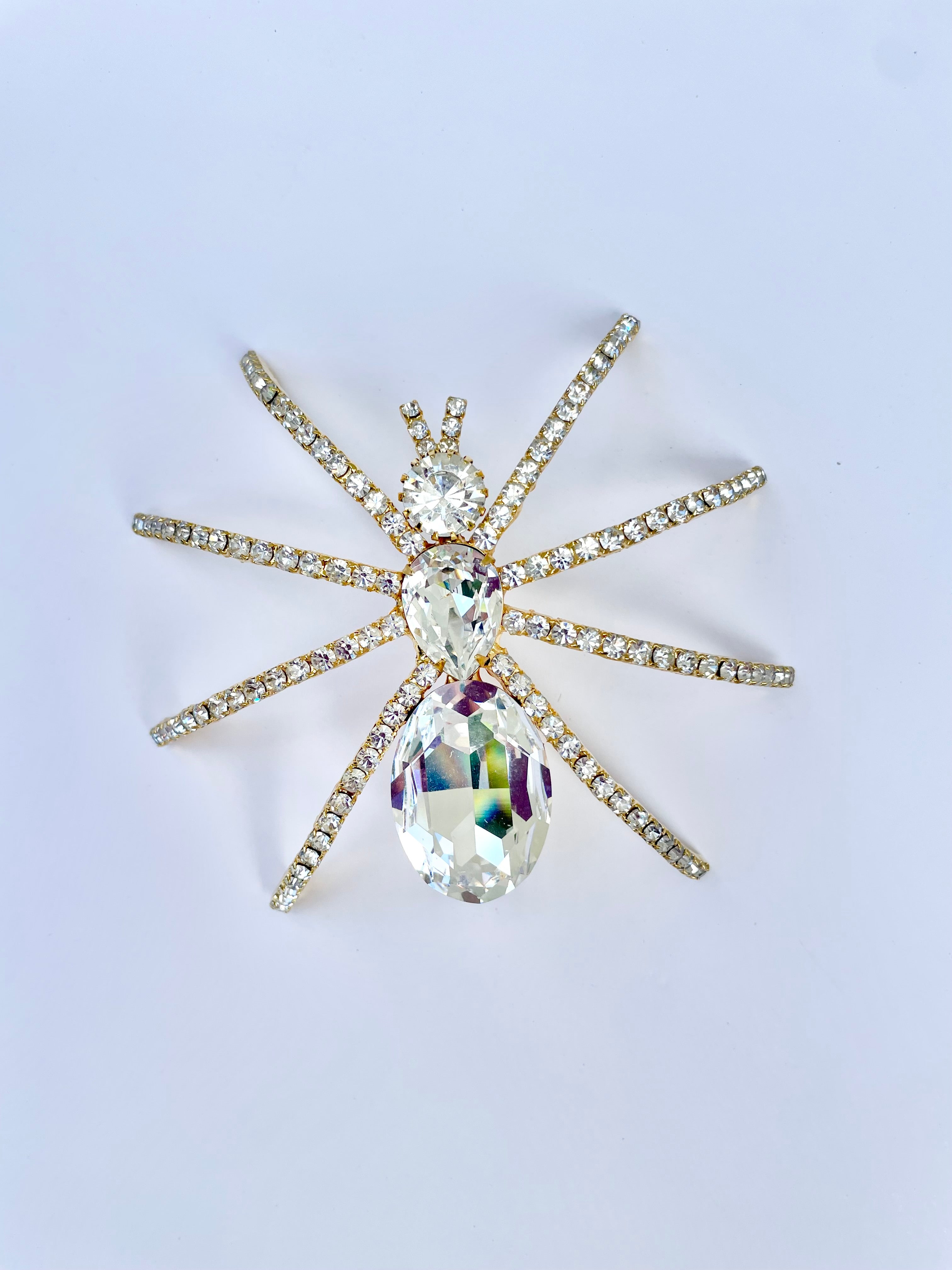 The Cheeky lady loves a dramatic brooch, this spider is a conversation piece!