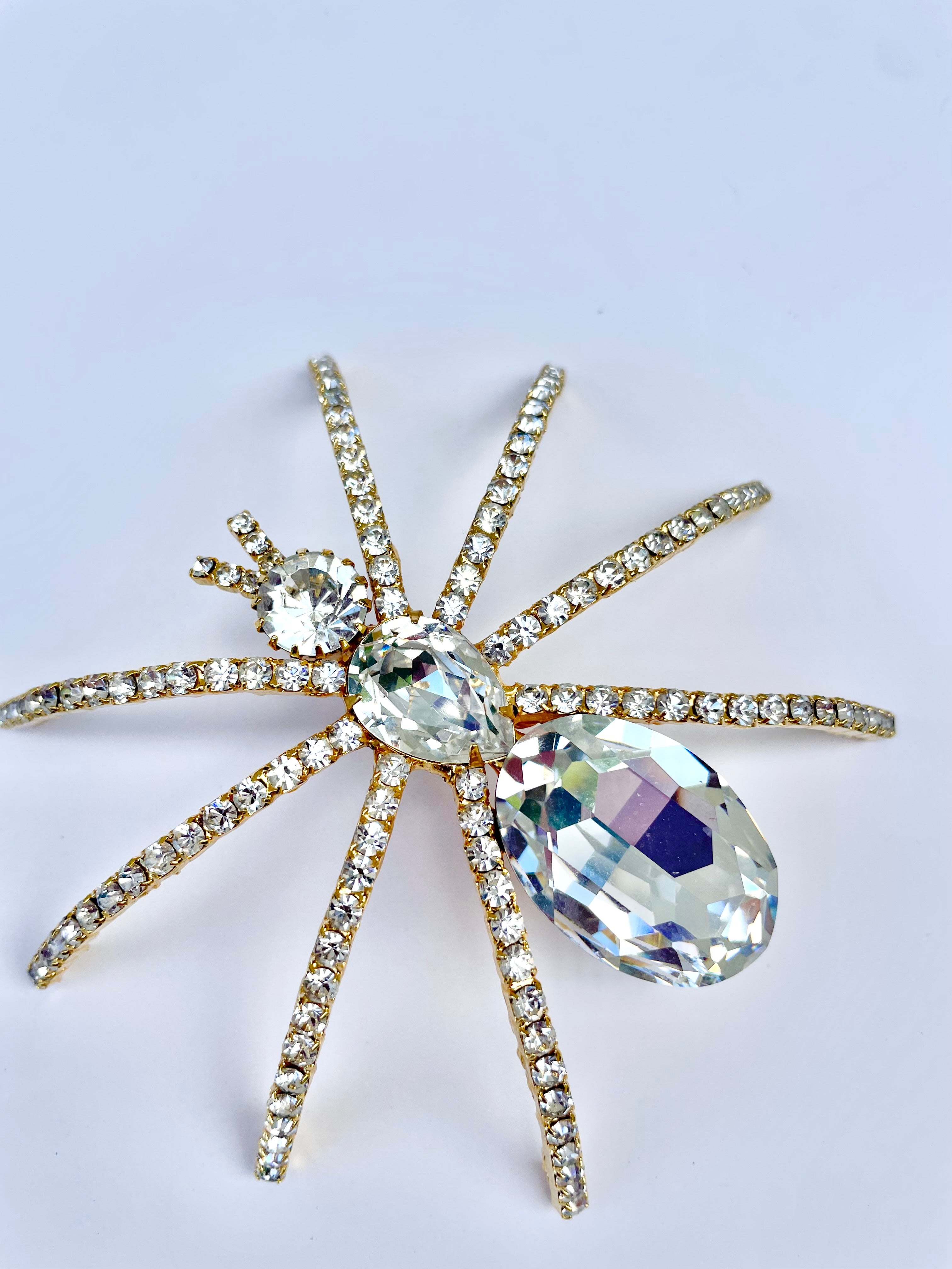 The Cheeky lady loves a dramatic brooch, this spider is a conversation piece!